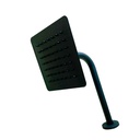 REGADERA TIPO LLUVIA 6" NEGRO MATE CUADRADA GRIVEN