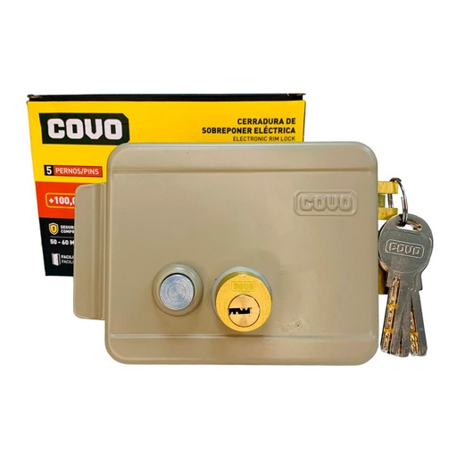 [12660] CERRADURA ELECTRICA SOBREPONER 50 - 60MM COVO
