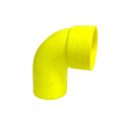 [12704] CODO 90GR PVC SANITARIO 50MM EXC ZUTAPLAS