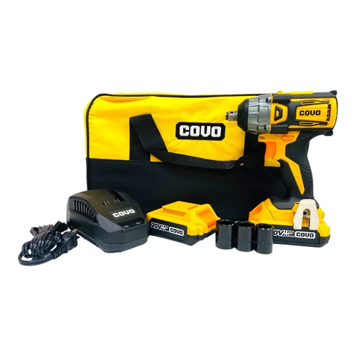 [12745] SET LLAVE DE IMPACTO INALAMBRICA BRUSHLESS 20V COVO