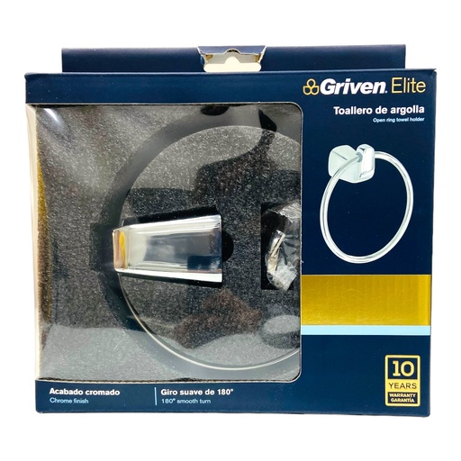 [12786] TOALLERO DE ARGOLLA CROMADO GRIVEN ELITE