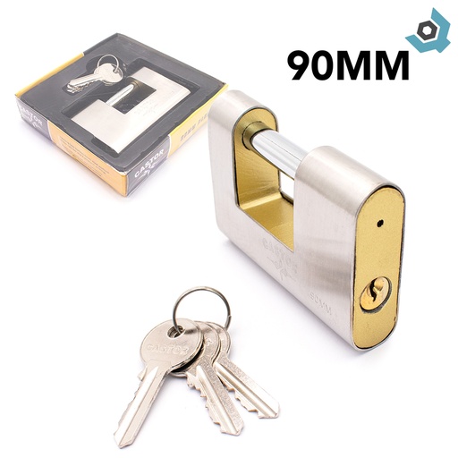 [12889] CANDADO 90MM ANTICIZALLA CASTOR