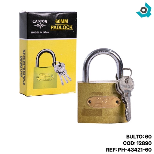 [12890] CANDADO 60MM CASTOR