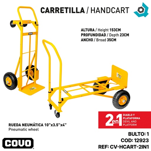 [12923] CARRETILLA 2 EN 1 COVO