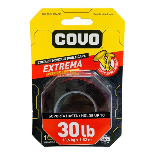 [12925] CINTA DOBLE FAZ 30LB COVO