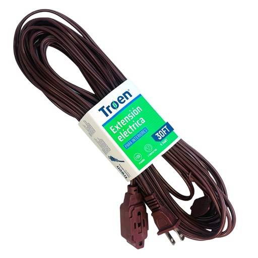 [12935] EXTENSION ELECTRICA 9.14M 3 TOMAS MARRON TROEN