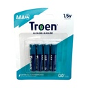 BATERIAS AAA ALCALINAS 4PZAS TROEN