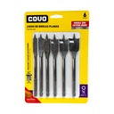 SET DE MECHAS PLANAS PARA MADERA 6PZAS COVO