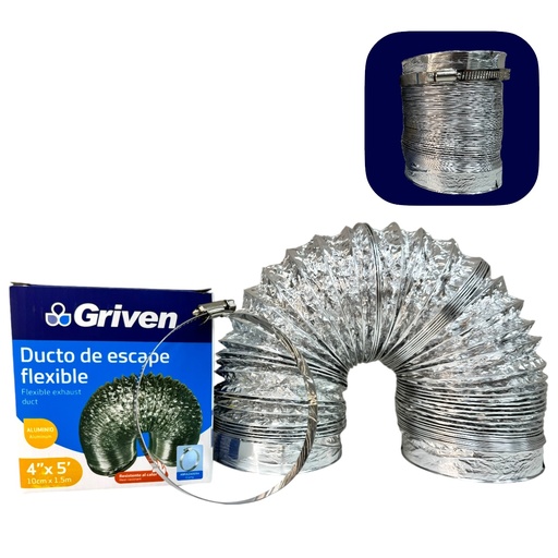 [13078] DUCTO DE ESCAPE 4" X 5" FLEXIBLE GRIVEN