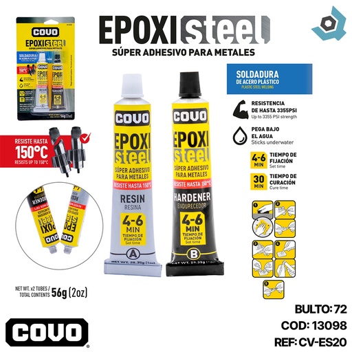 [13098] SUPER ADHESIVO PARA METALES COVO
