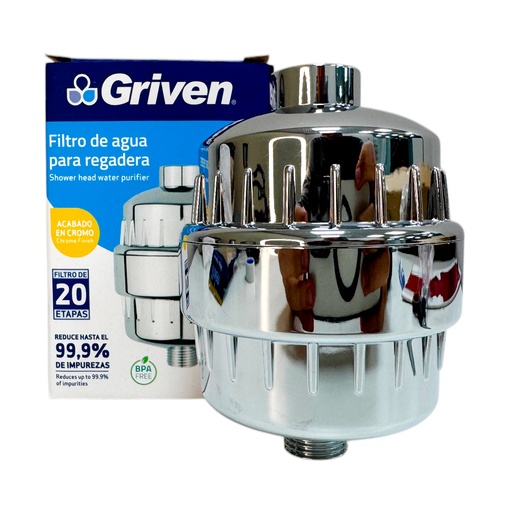 [13121] FILTRO DE AGUA PARA REGADERA CROMADO GRIVEN