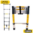 ESCALERA TELESCOPICA DE ALTURA AJUSTABLE 2M COVO