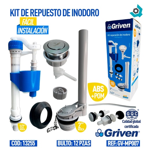 [13255] KIT DE HERRAJE PARA W.C GRIVEN