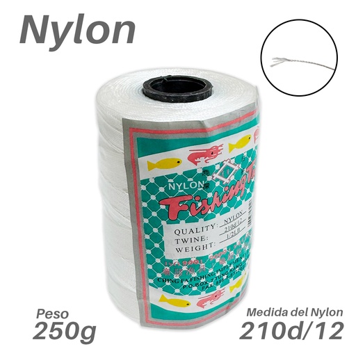 [13301] NYLON PARA PESCAR 210D/12 FISHING TWINE