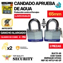 CANDADO DE ACERO LAMINADO 65MM SECURITY