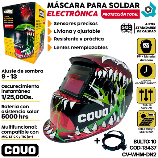 [13437] MASCARA PARA SOLDAR ELECTRONICA DN2 COVO