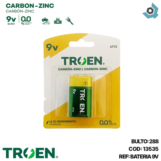 [13535] BATERIA 9V TROEN