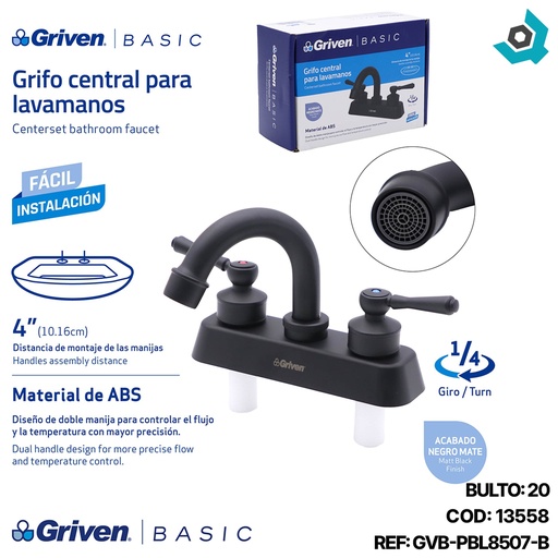 [13558] GRIFERIA CENTRAL PARA LAVAMANOS GRIVEN BASIC