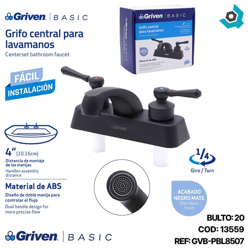 [13559] GRIFERIA CENTRAL PARA LAVAMANOS GRIVEN BASIC