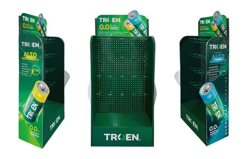 [POP072] EXHIBIDOR DE BATERIAS TR