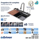 FREGADERO KIT COMPLETO GRIVEN ELITE