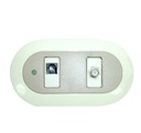 TOMACORRIENTE DOBLE TV Y TELF FP202GREY-108-109-P