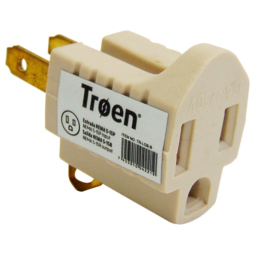 [10023] ADAPTADOR DE TOMA ELECTRICO BEIGE TROEN
