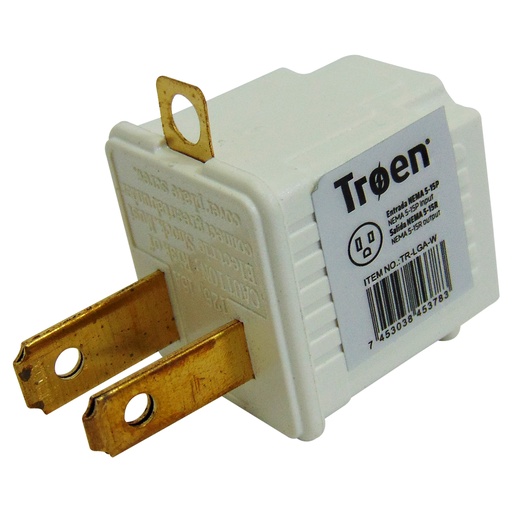 [10024] ADAPTADOR DE TOMA ELECTRICO BLANCO TROEN