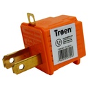 ADAPTADOR DE TOMA ELECTRICO NARANJA TROEN