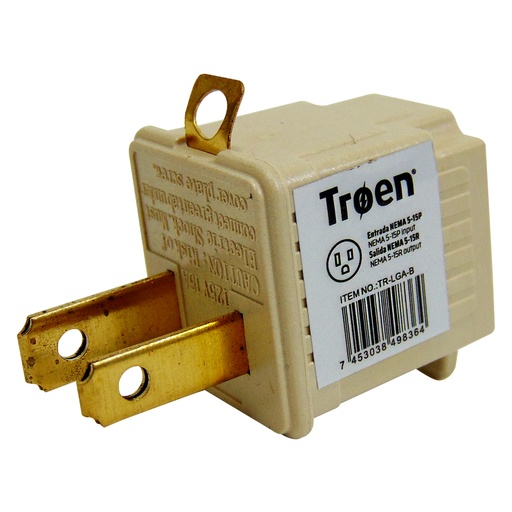 [10026] ADAPTADOR DE TOMA ELECTRICO BEIGE TROEN