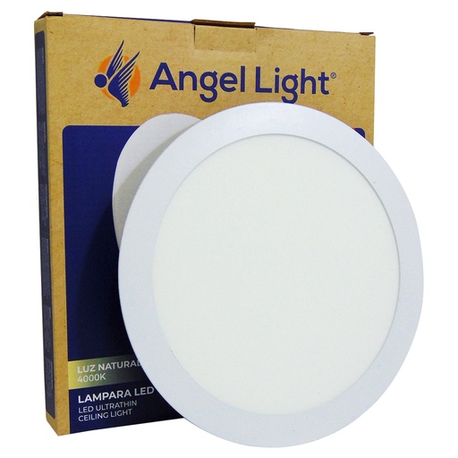 [10037] LAMPARA LED PARA EMPOTRAR REDONDA 18W 8.1" LUZ NATURAL ANGEL LIGHT