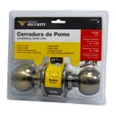 CERRADURA DE POMO PARA DORMITORIO SATINADO SECURITY