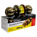CERRADURA DE POMO PARA DORMITORIO SATINADA SECURITY