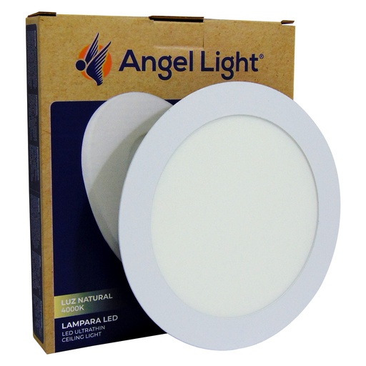 [10056] LAMPARA LED PARA EMPOTRAR LUZ CALIDA (AMARILLA) REDONDA 12W 6.7" ANGEL LIGHT