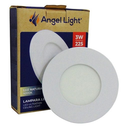 [10071] LAMPARA LED PARA EMPOTRAR REDONDA 3W 3.3" LUZ NATURAL ANGEL LIGHT