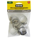 ABRAZADERA 1 1/4" A 2" DE ACERO DE ACERO INOXIDABLE COVO