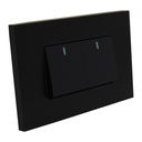APAGADOR DOBLE 3 WAY NEGRO TROEN