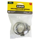 ABRAZADERAS 2 1/4" A 3" DE ACERO INOXIDABLE COVO