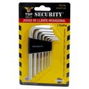 JUEGO DE LLAVES ALLEN HEXAGONALES 7 PIEZAS SECURITY