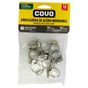 ABRAZADERAS 3/8" A 5/8" DE ACERO INXODABLE COVO