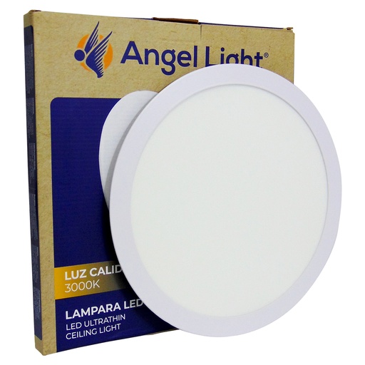 [10158] LAMPARA LED PARA EMPOTRAR REDONDA 24W 7.5" LUZ CALIDA ANGEL LIGHT