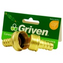 CONECTOR PARA MANGUERAS 1/2" DE BRONCE GRIVEN