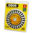 DISCO CEPILLO PLANO DE ALAMBRE 6" X 5/8" COVO