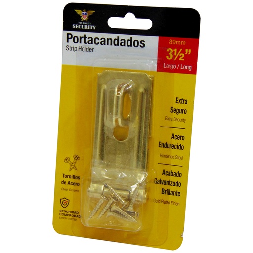 [10183] PORTA CANDADO 3.5" DORADO SECURITY