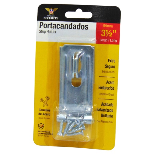 [10184] PORTA CANDADO 3.5" CROMADO SECURITY
