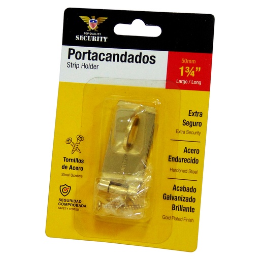 [10191] PORTA CANDADO 1 3/4" DORADO SECURITY