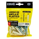 TORNILLOS CON RAMPLUG 4.5 X 40MM 50 PEIZAS COVO