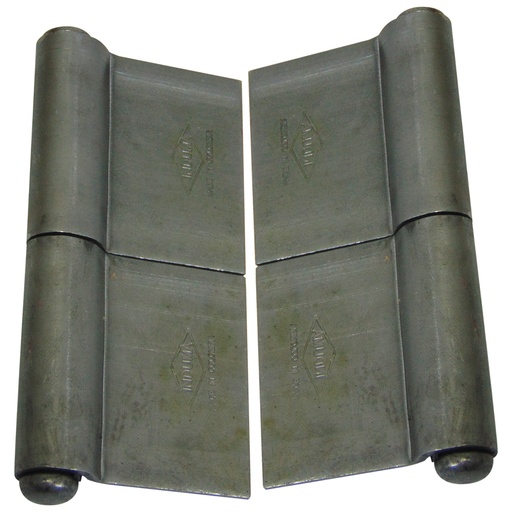 [10253] BISAGRA DE ARMILLAR 4" CALIBRE 12 HIERRO INDUMA