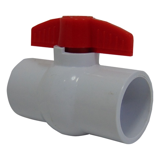 [10300] VALVULA 1 1/2" DE PVC SIN ROSCA FIRM