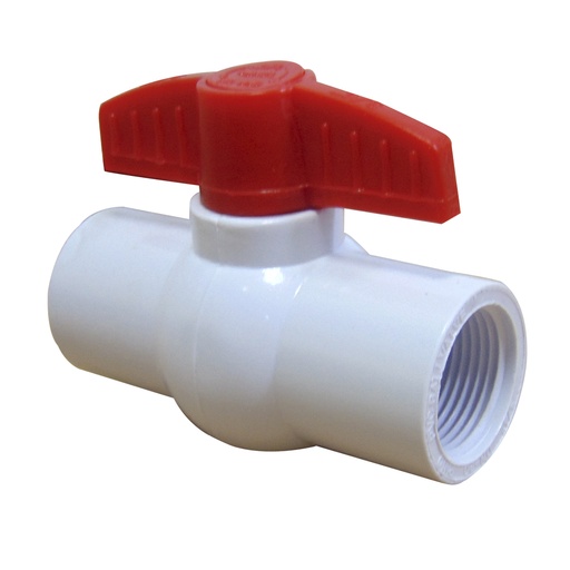 [10305] VALVULA 1/2" DE PVC CON ROSCA FIRM